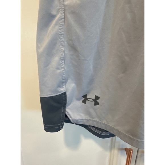 Under Armour Men's Gray Athletic Shorts Size S/P Loose Fit Gym Workout - Picture 2 of 6